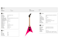 Jackson JS Series Rhoads Minion JS1X Maple Fingerboard Neon Pink Jackson JS Series Rhoads Minion JS1X Maple Fingerboard Neon Pink